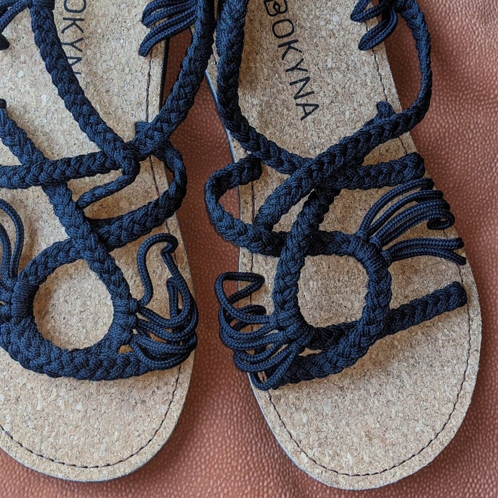 Bokyna Freedom Strappy Cork Sandals cork black EU 40 US 9.5/10
